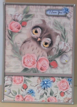 In the Woods Creatures Series - Card Topper - Owl by Hazel Underwood