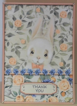 In the Woods Creatures Series - Card Topper - Bunny by Hazel Underwood