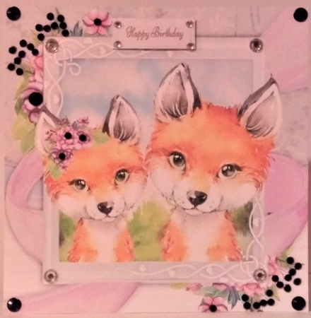 Beautiful Pair Of Foxes 8x8 Mini Kit by Hazel Underwood