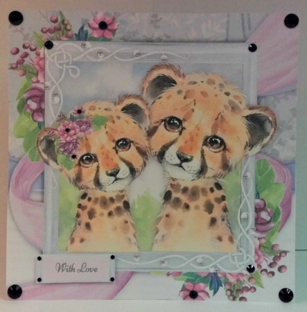 Beautiful Pair Of Cheetahs 8x8 Mini Kit by Hazel Underwood