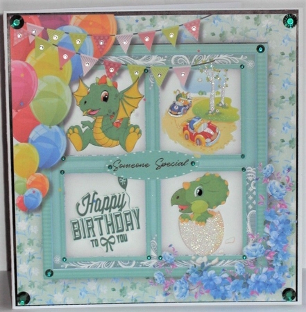 Happy Birthday Window  by Hazel Underwood