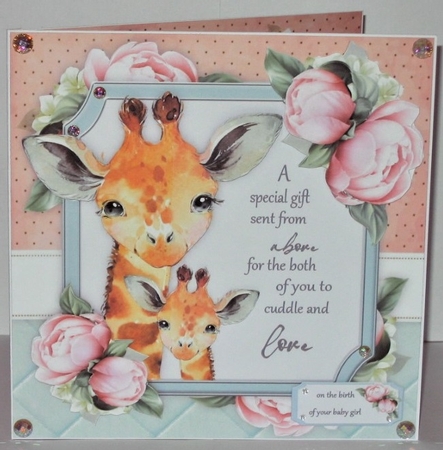 A special gift sent from above ... giraffe 8x8 Mini Kit by Hazel Underwood