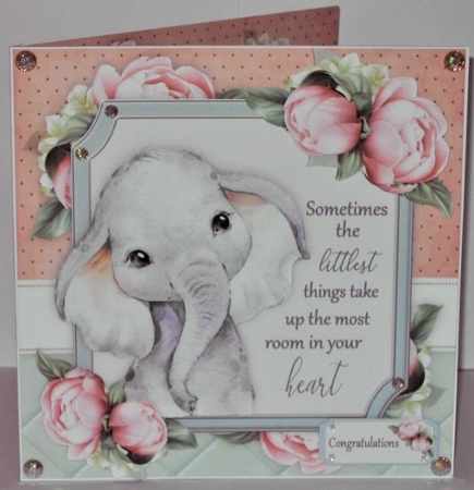 Sometimes the littlest things ..... Elephant 8x8 Mini Kit by Hazel Underwood