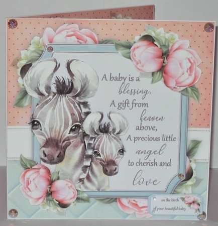 A baby is a blessing ....... Zebra 8x8 Mini Kit by Hazel Underwood