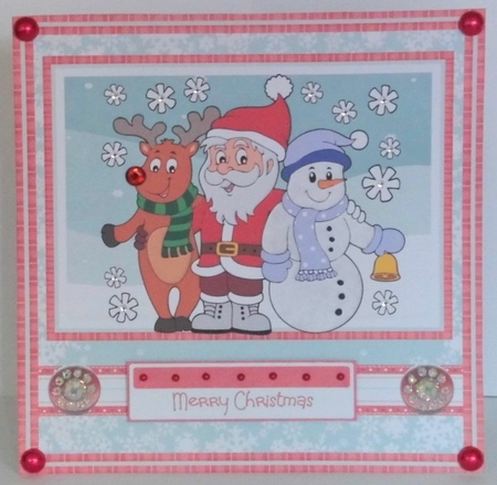 Santa and friends by Hazel Underwood