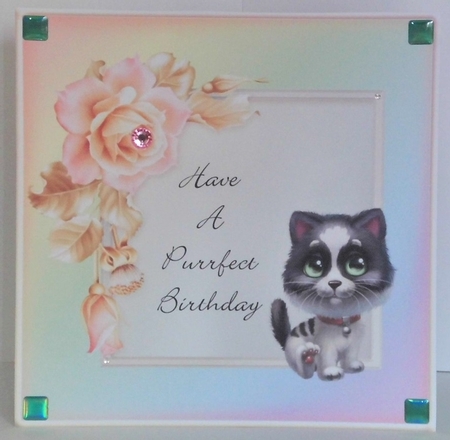 Purrfect Birthday Cat Card 3 by Hazel Underwood
