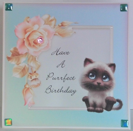 Purrfect Birthday Cat Card 4 by Hazel Underwood