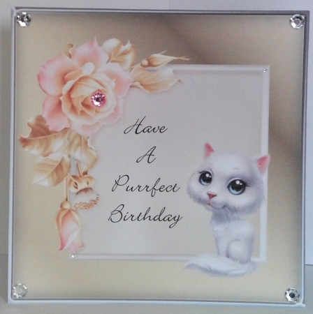 Purrfect Birthday Cat Card 6 by Hazel Underwood