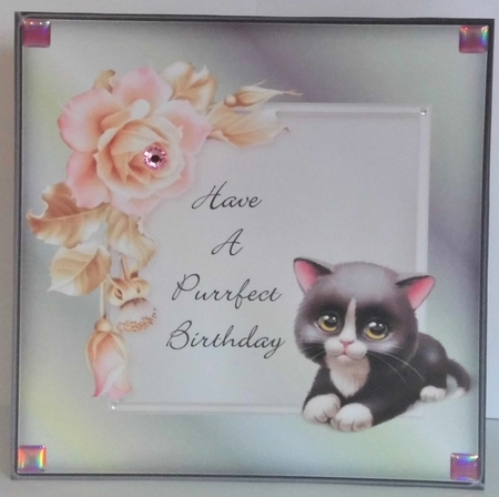 Purrfect Birthday Cat Card 9 by Hazel Underwood