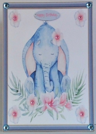 Get Well or Birthday Elephant  by Hazel Underwood