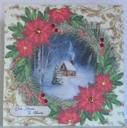 Cabin In the Snow  by Hazel Underwood
