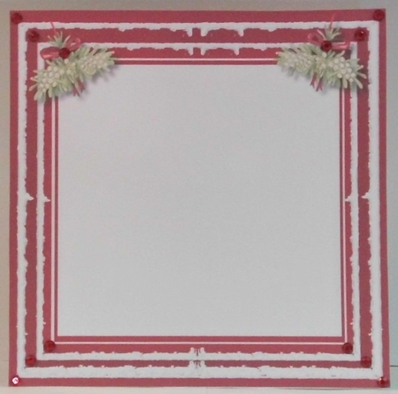 Blank Christmas Insert  , Red by Hazel Underwood