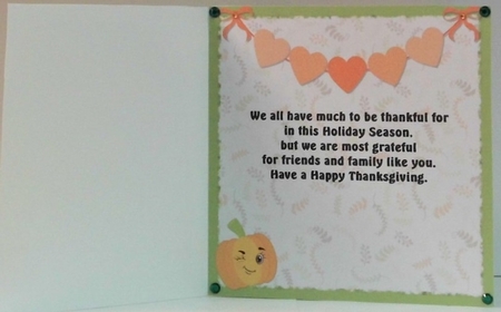 THANKSGIVING PUMPKINS INSERT by Hazel Underwood