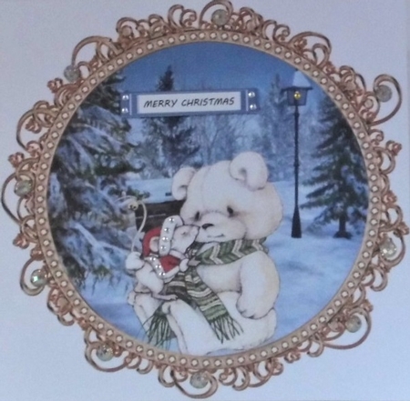 Decorative Christmas plates by Hazel Underwood
