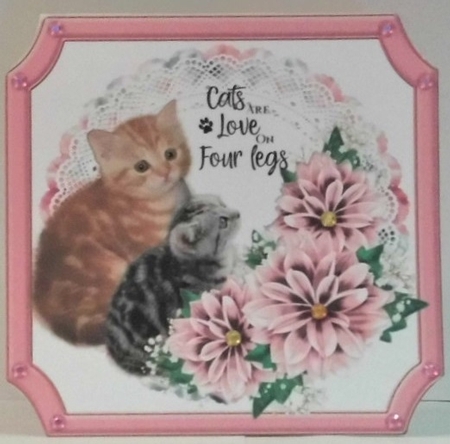 Cats are love on four legs 2 by Hazel Underwood