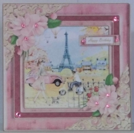 Lovely Watercolor Scene Birthday Topper by Hazel Underwood
