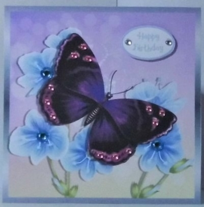 BUTTERFLY 2 6X6 by Hazel Underwood