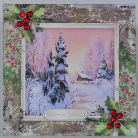 Cabin In The Snow 1  by Hazel Underwood