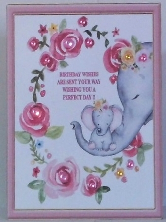 Get Well or Birthday Cute Elephant 4 design sheets by Hazel Underwood