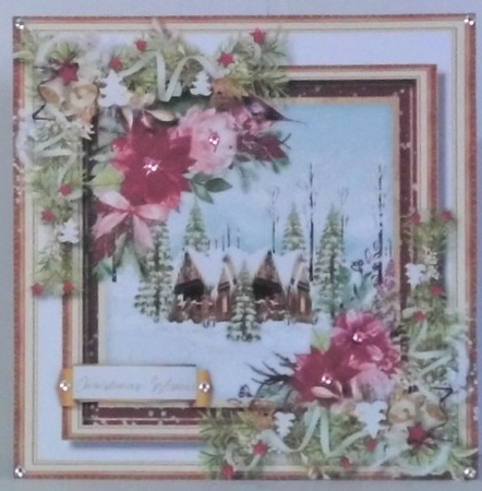 Beautiful Holly and Christmas Roses by Hazel Underwood