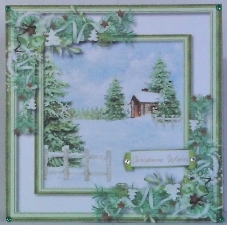 Christmas Snow Scene  by Hazel Underwood