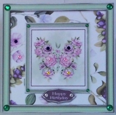 Floral Insert Frame Card Topper - Design 5 by Hazel Underwood