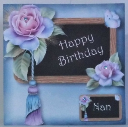 Birthday Black Board & Roses Bumper Kit by Hazel Underwood