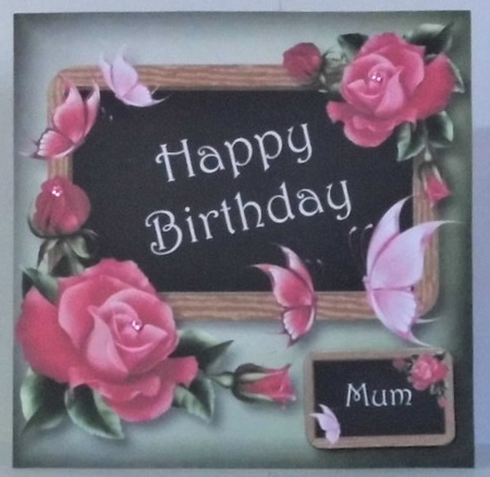 Birthday Black Board & Roses Bumper Kit by Hazel Underwood