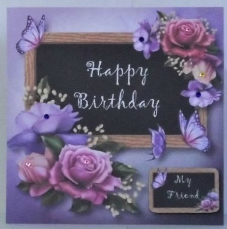 Birthday Black Board & Roses Bumper Kit by Hazel Underwood