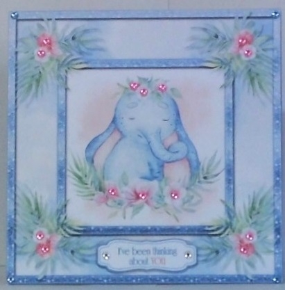 Elephants Always Remember Card Topper Set - Design 1 by Hazel Underwood