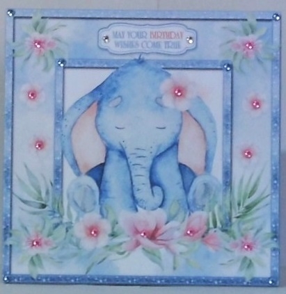 Elephants Always Remember Card Topper Set - Design 6 by Hazel Underwood