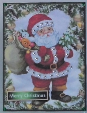 Santa with his Sack of Goodies by Hazel Underwood