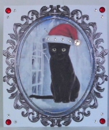 Santa Cat Toppers by Hazel Underwood