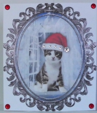 Santa Cat Toppers by Hazel Underwood
