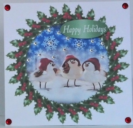 Holly Ring Toppers by Hazel Underwood