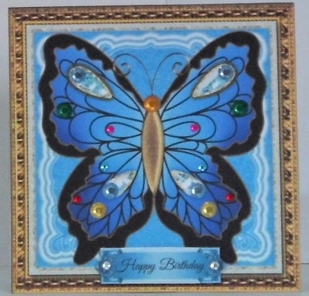 Mystic Butterfly Card Front 1 by Hazel Underwood