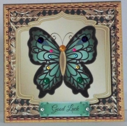 Mystic Butterfly Card Front 2 by Hazel Underwood