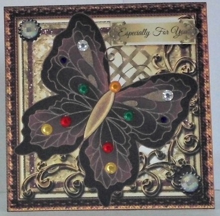Mystic Butterfly Card Front 3 by Hazel Underwood
