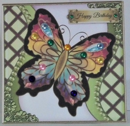 Mystic Butterfly Card Front 6 by Hazel Underwood