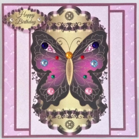 Mystic Butterfly Card Front 7 by Hazel Underwood
