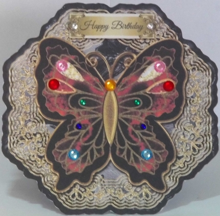 Mystic Butterfly Card Front 10 by Hazel Underwood