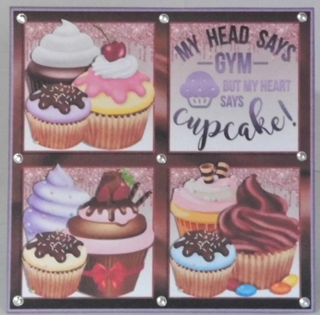 EAT CUPCAKES INSTEAD! 6x6 by Hazel Underwood