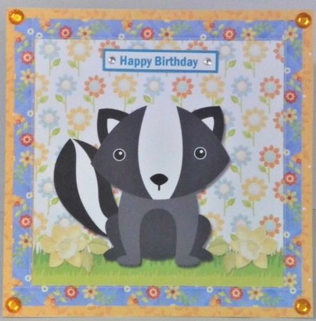 6 Cute 7.5 Inch Animal Card Fronts with Decoupage, Inserts and Various Sentiments by Hazel Underwood