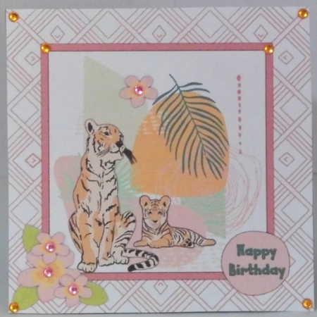 Tiger with New Baby by Hazel Underwood