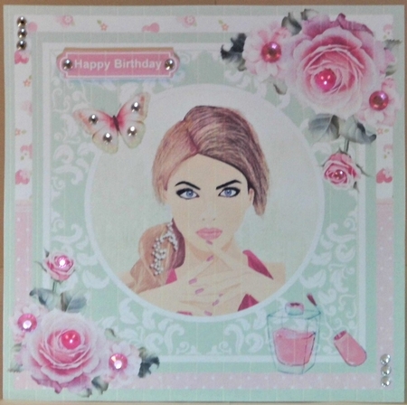 Modern girl bumper kit - Decoupage & Inserts by Hazel Underwood