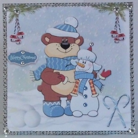 Christmas Snowman 1 by Hazel Underwood