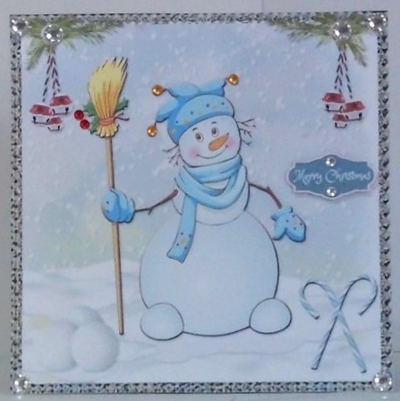 Christmas Snowman 3 by Hazel Underwood