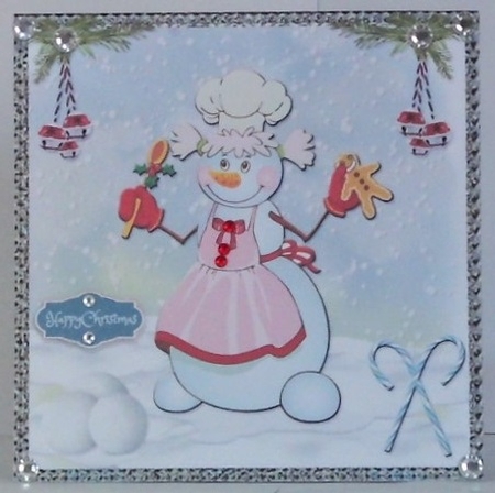 Christmas Snowman 4 by Hazel Underwood