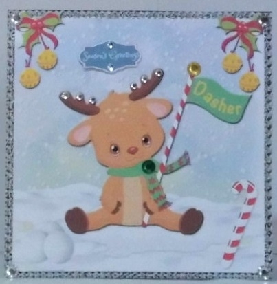 Santas Reindeer 1 by Hazel Underwood