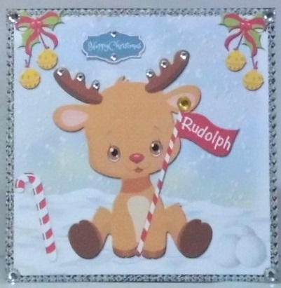 Santas Reindeer 4 by Hazel Underwood